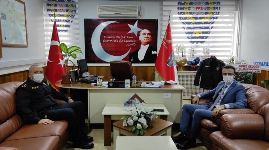 Kaymakam Akpay ilçe emniyet müdürünü ziyaret etti