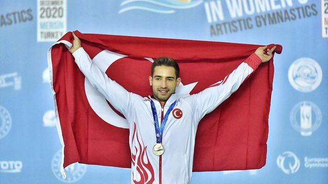 Avrupa Erkekler Artistik Cimnastik Şampiyonası'nın altın halkası İbrahim Çolak