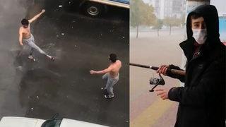 Antalya'dan hem şaşırtan hem güldüren görüntüler