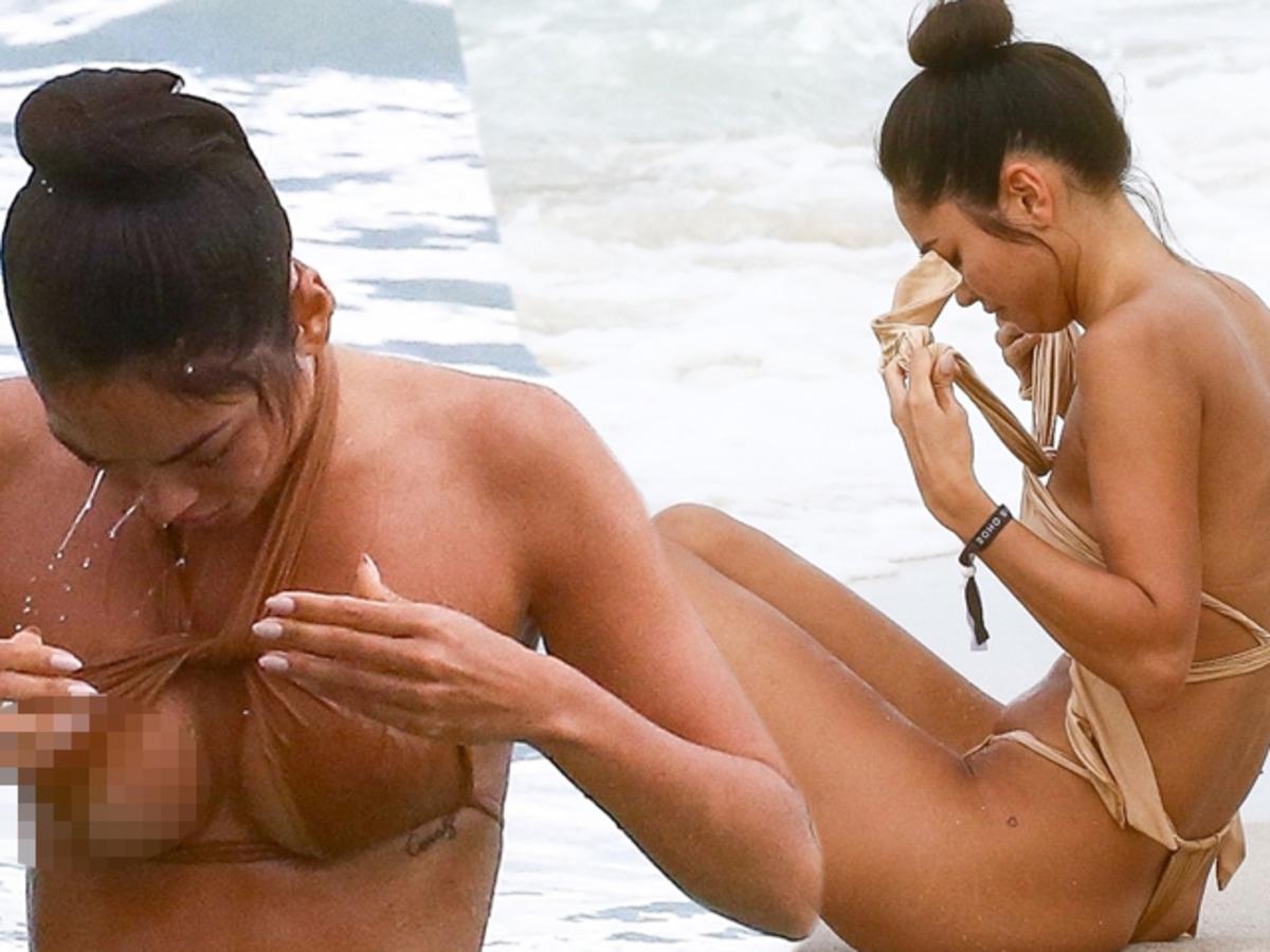 Ambra Gutierrez minik mayosuyla g&uuml;neşin tadını &ccedil;ıkardı 