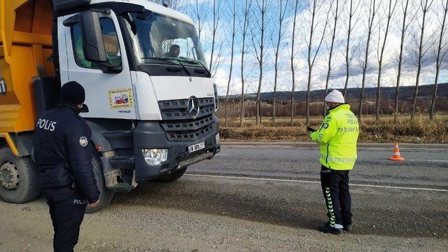 Hisarcık’ta “Kış lastiği” denetimi