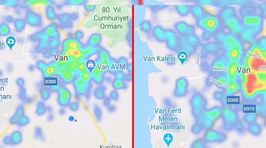 Van'da kısıtlamalar sonrasında harita yeşile döndü