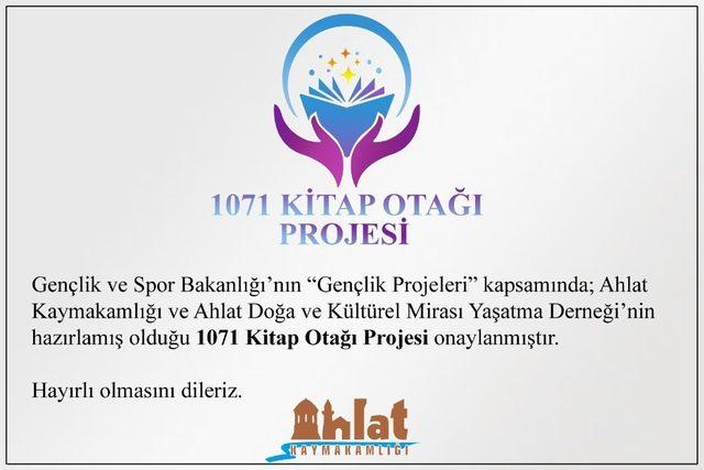 Ahlat’ta “1071 Kitap Otağı” kurulacak