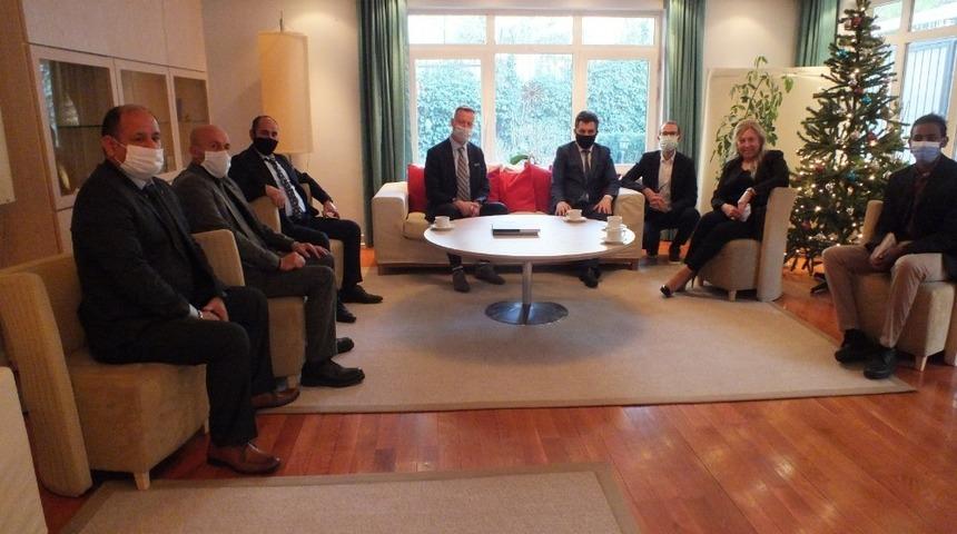 SANKON heyeti Finlandiya B&uuml;y&uuml;kel&ccedil;iliği&rsquo;ne ziyarette bulundu