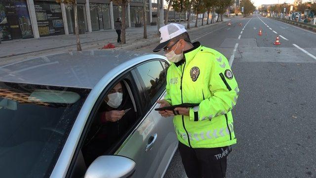 Gaziantep’te kısıtlamanın son gününde sürücülere ceza yağdı