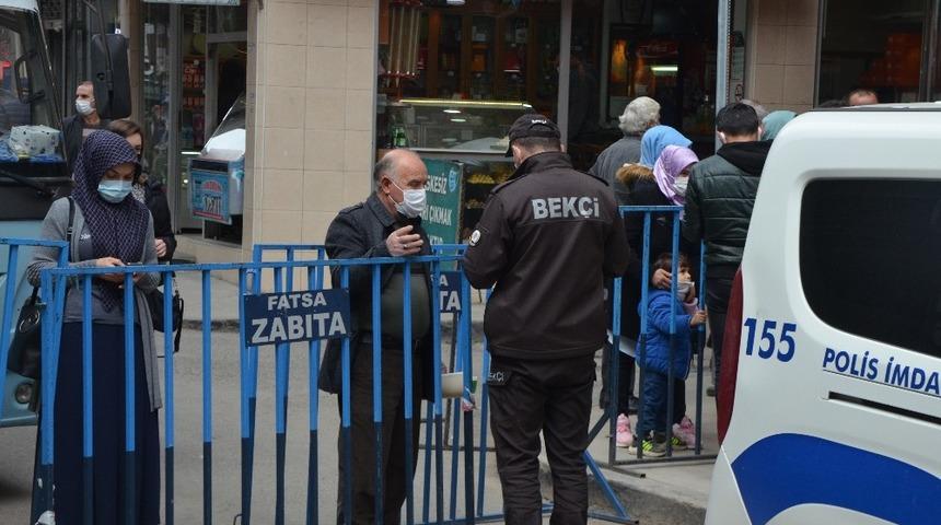 Fatsa&rsquo;da işlek caddelerde HES kodu uygulaması