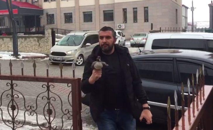 Bulduğu yaralı yaban ördeği sahiplendi G4