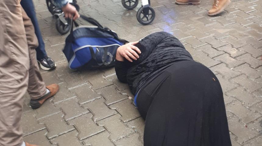 Dehşete düşüren olay! Hamile kadın sokak ortasında darp edildi