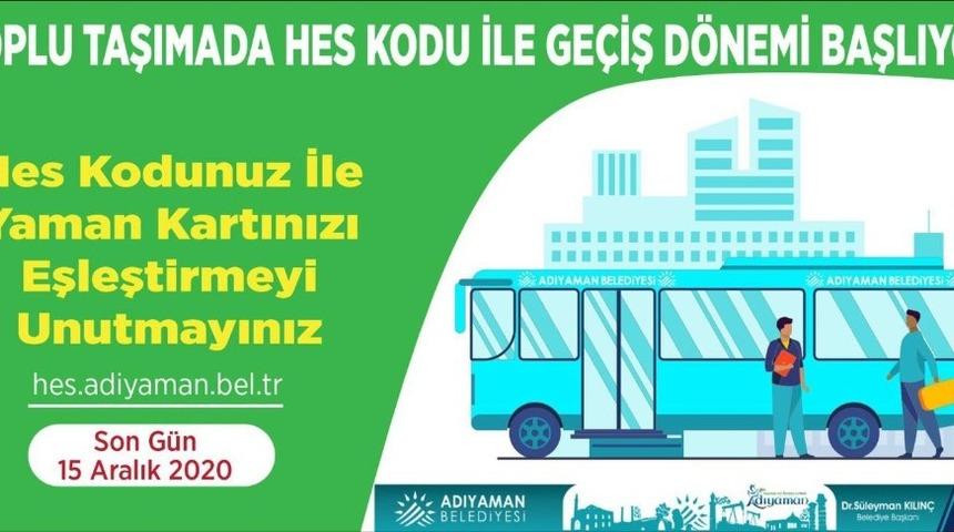 Toplu taşıma araçlarına HES kodu şartı getirildi