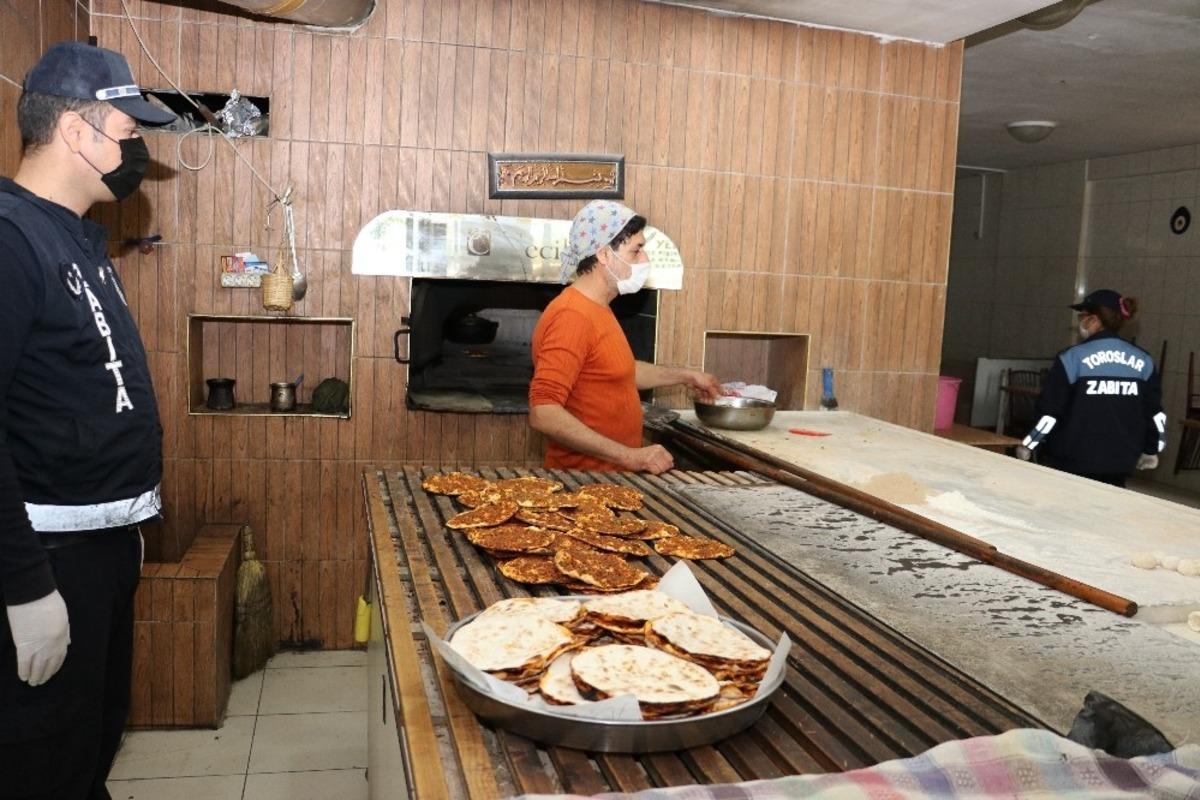 Toroslar zabıtasından fırınlara hijyen denetimi