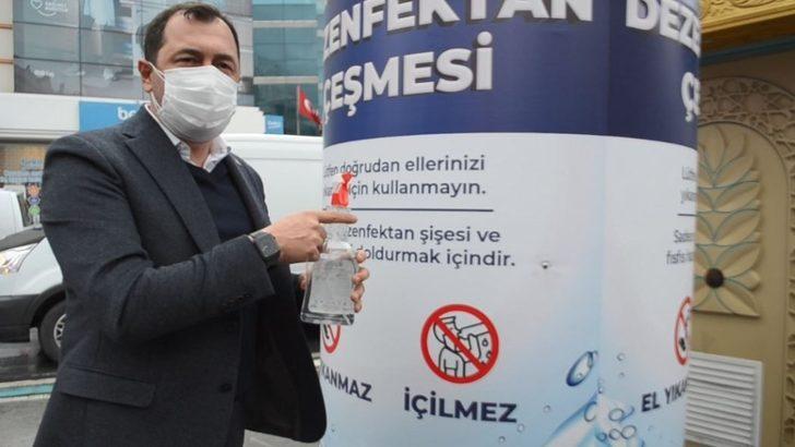 Sokaklarda dev dezenfektan çeşmeleri G5