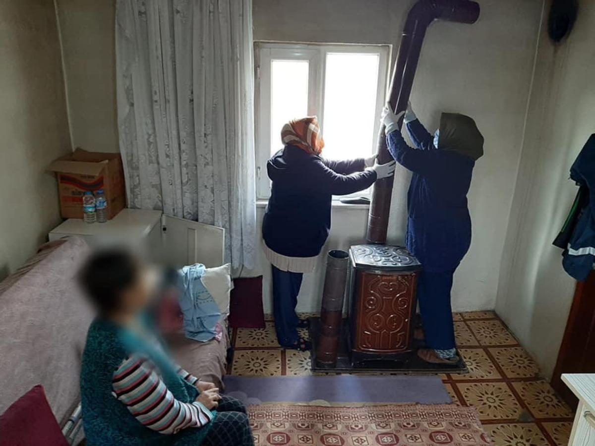 Soğuk kış g&uuml;nlerinde i&ccedil; ısıtan hizmet