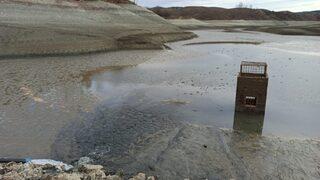 Kuraklık etkisinin artmasıyla göldeki balıklar ölmeye başladı