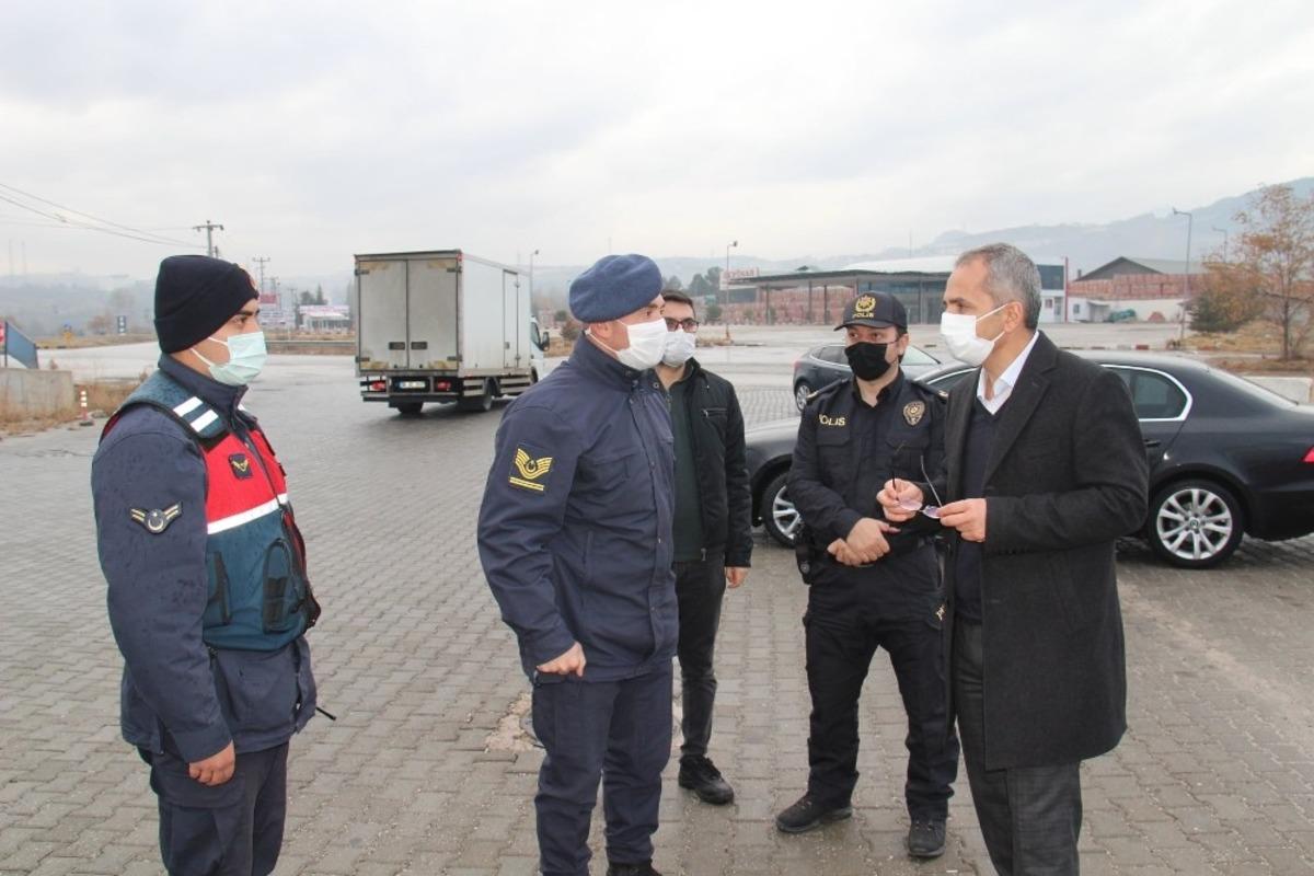 Kaymakam Deniz Pişkin, uygulama noktalarını denetledi
