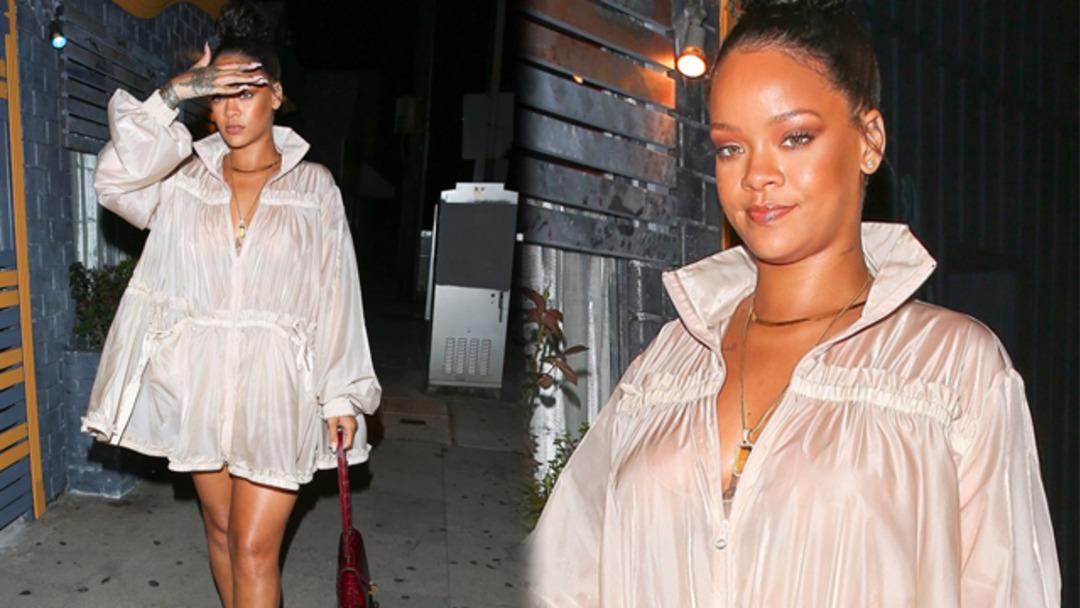 Rihanna restorana b&ouml;yle gitti