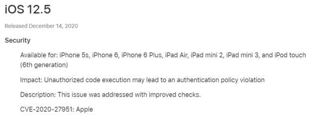 iOS 12.5 güncellemesi