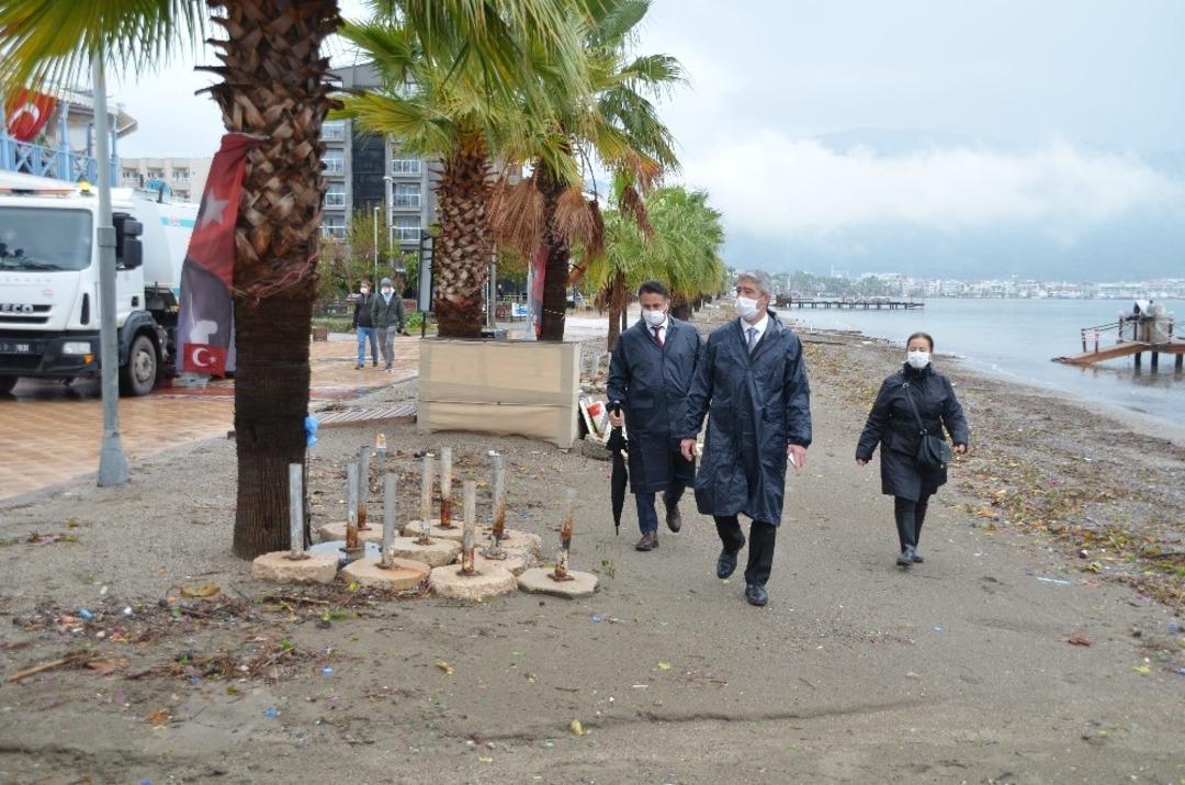 Marmaris&rsquo;te sağanak yağışlar sorunsuz atlatıldı