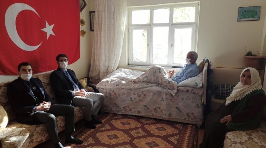 Şehit ailesinin evine kalorifer tesisatı yapıldı