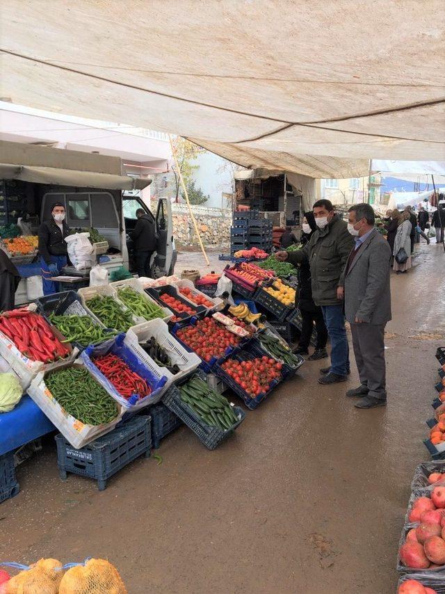 Çelikhan ilçesinde pazar yerleri denetlendi