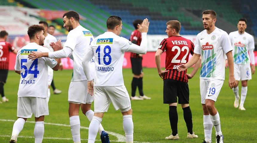 Rizespor 15 dakikada turu yakaladı