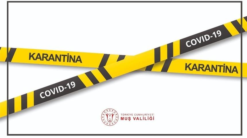 Muş’ta bir köy karantinaya alındı