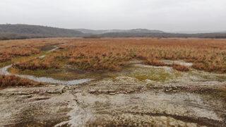 Terkos Gölü'nde su çekilince tarihi yol ortaya çıktı