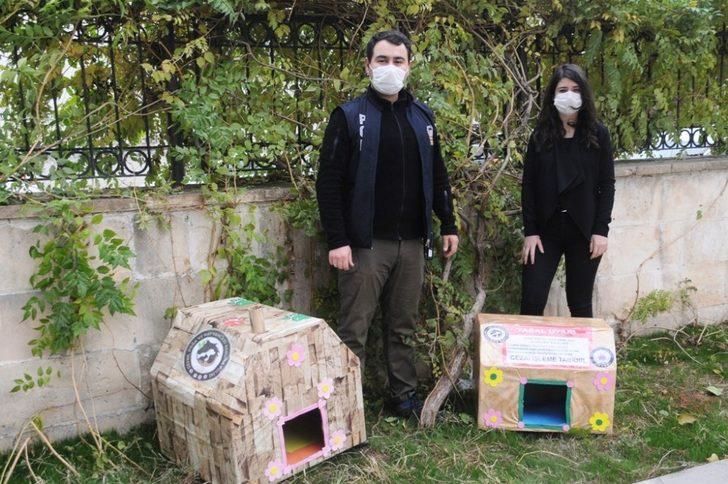 Cizre polisi sokak hayvanlarını unutmadı G1