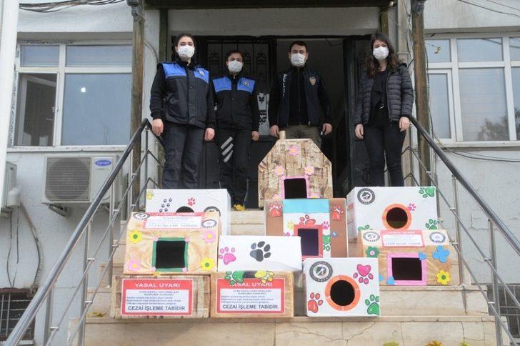 Cizre polisi sokak hayvanlarını unutmadı G2