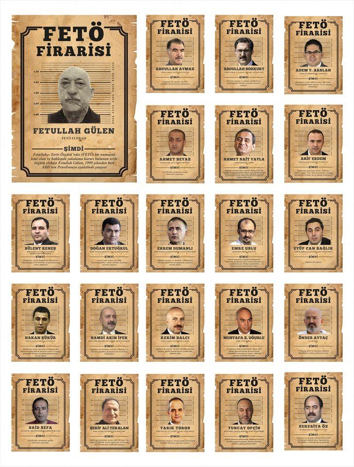 İşte FETÖ'nün yurt dışına kaçan firarileri! G1