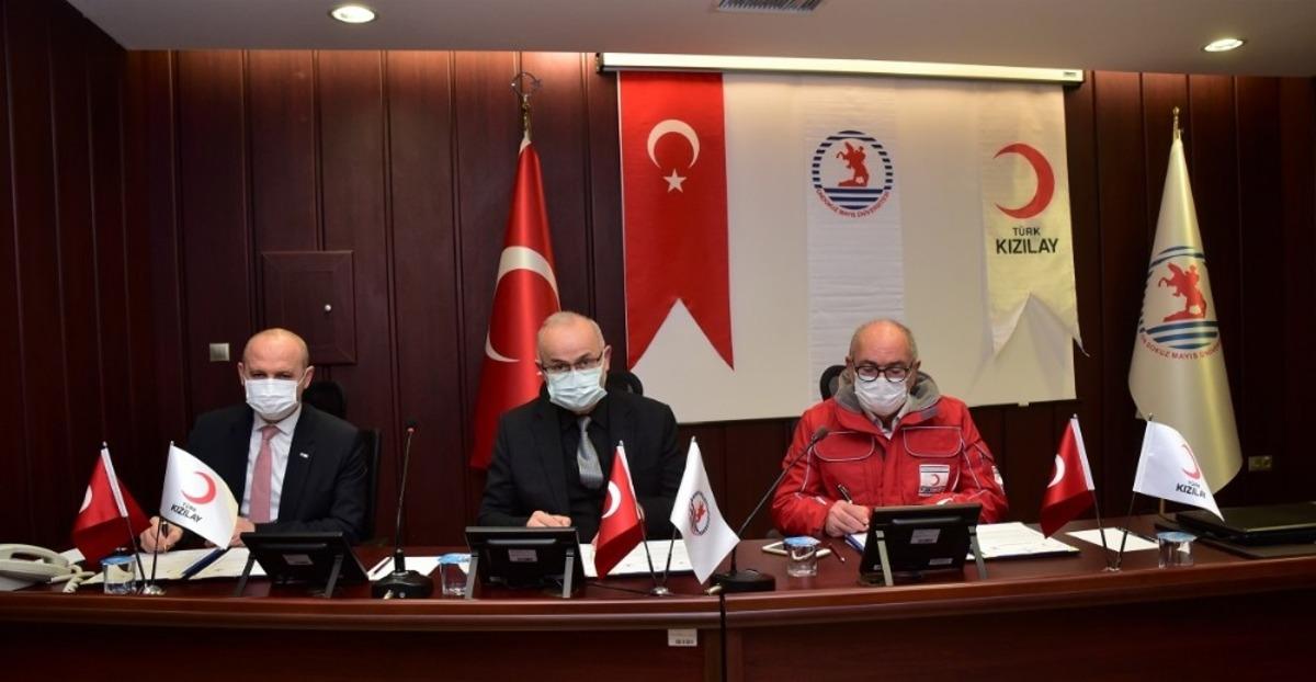 OM&Uuml; ve Kızılay arasındaki iş birliği protokol&uuml;n&uuml;n kapsamı genişletildi