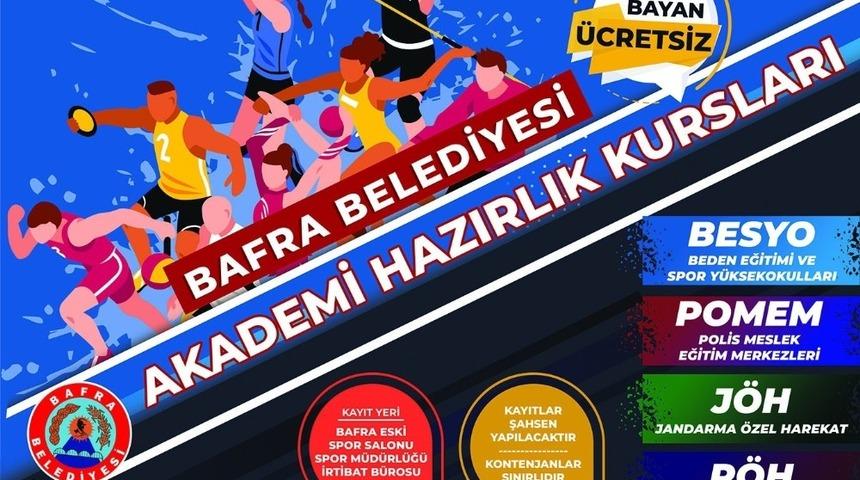Bafra Belediyesi&rsquo;nden &uuml;cretsiz akademi hazırlık kursları