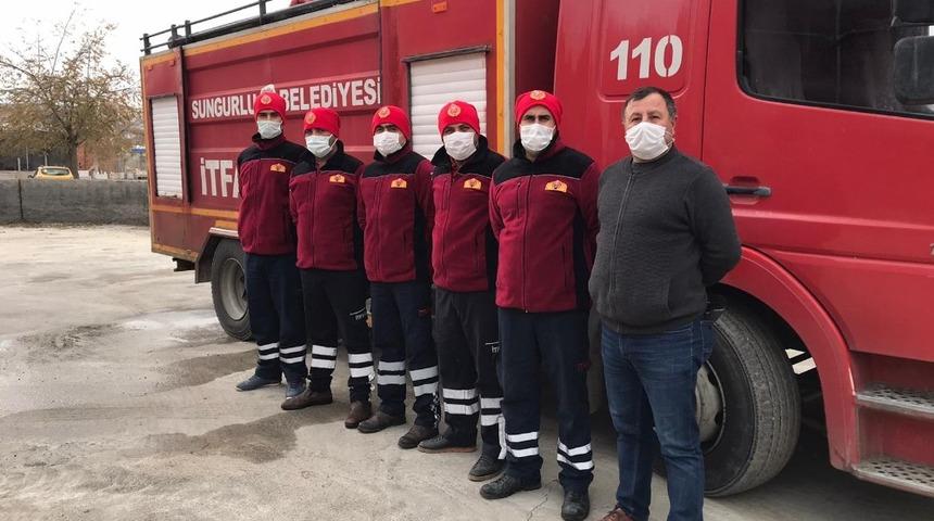 İtfaiye personeline kışlık elbise