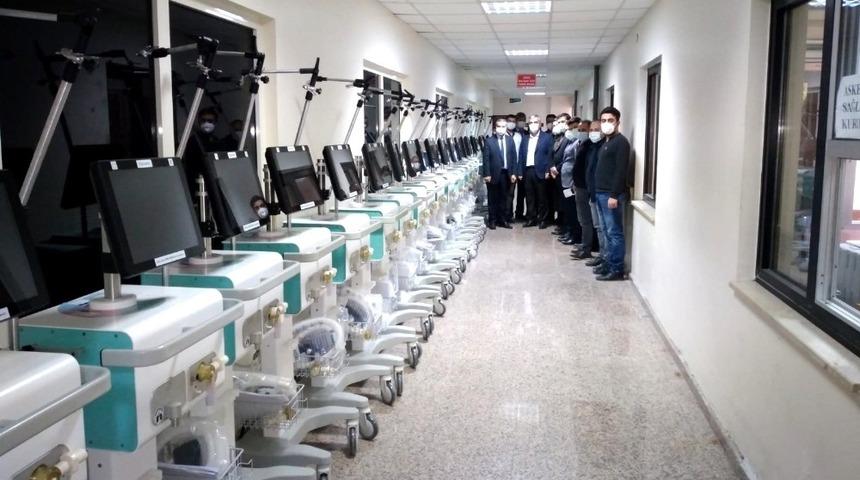 Osmaniye Devlet Hastanesi’ne solunum cihazı desteği