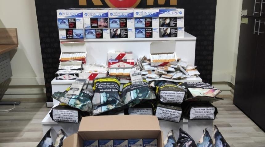 Silifke’de kaçak tütün ve makaron operasyonunda bir şüpheli gözaltına alındı