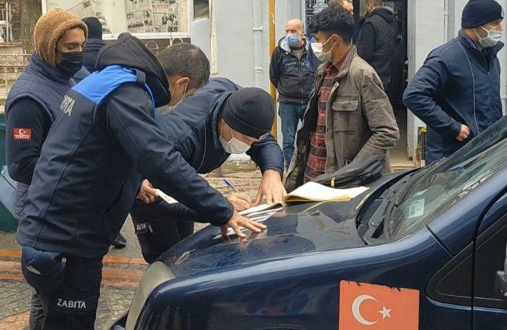 Kuyruk oluşturan esnafa ceza yazıldı G3