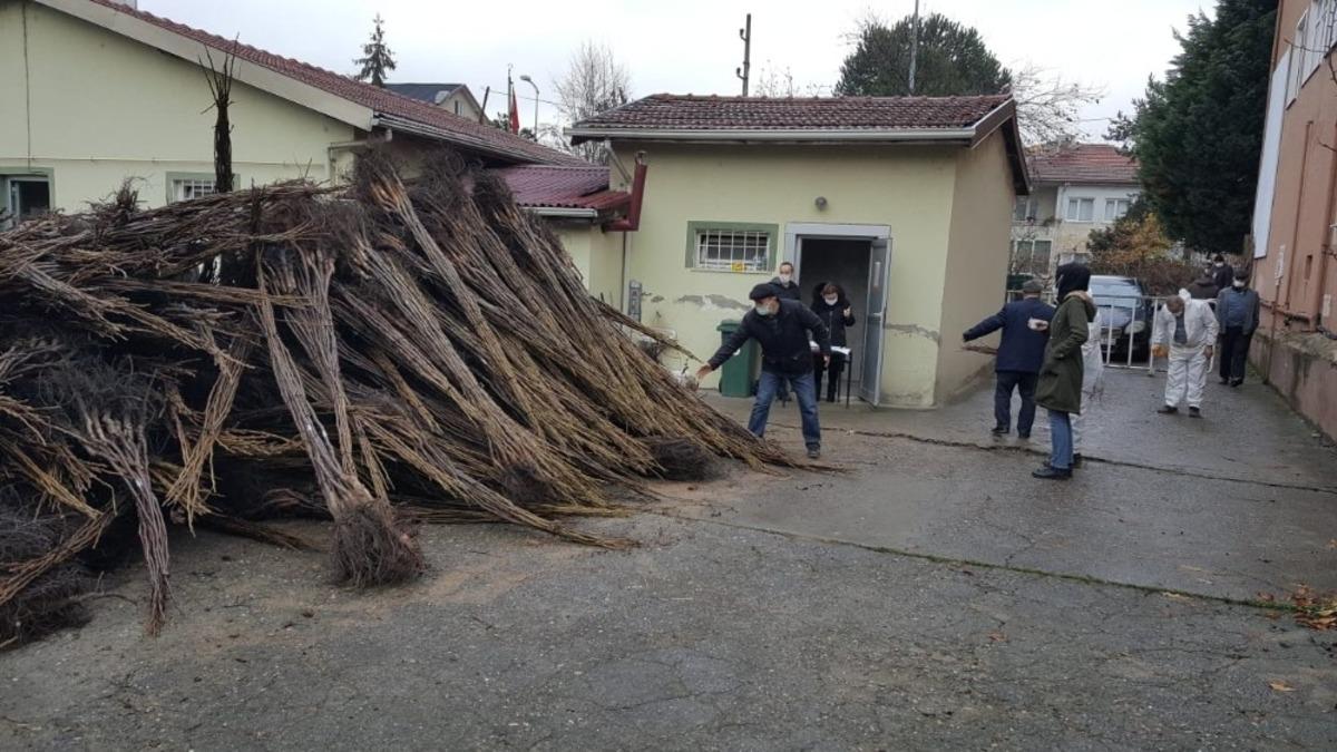 Chandler cinsi ceviz fidanlarının dağıtımı yapıldı