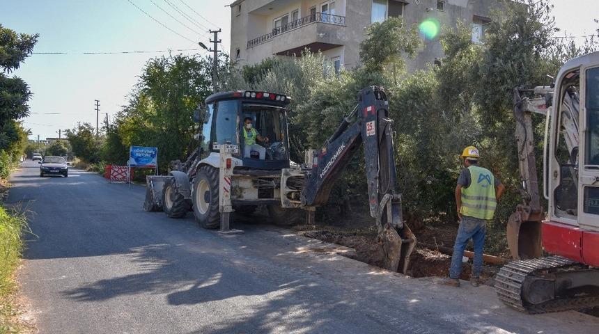 Elvanlı&rsquo;daki i&ccedil;me suyu hattı &ccedil;alışmalarında sona gelindi