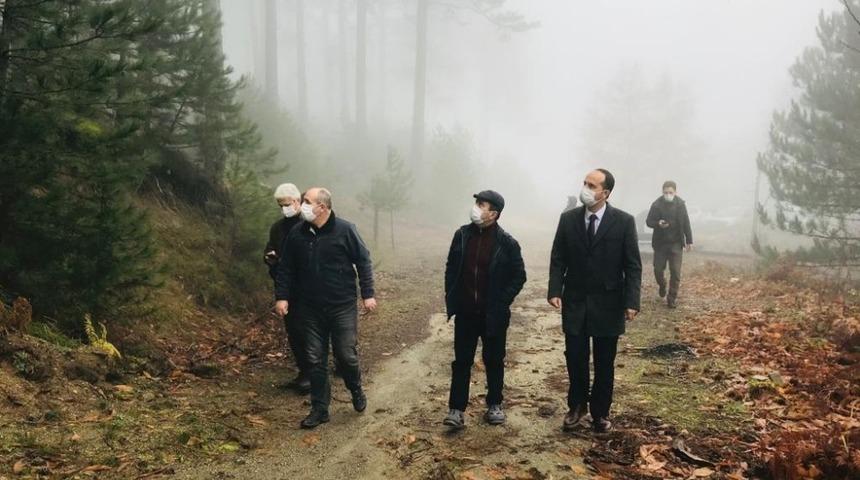 Vali Aktaş, bal ormanları proje sahasını gezdi