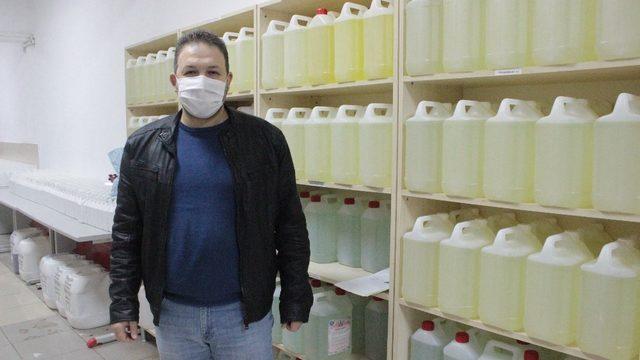 Bu lisede günde 25 ton dezenfektan üretiliyor
