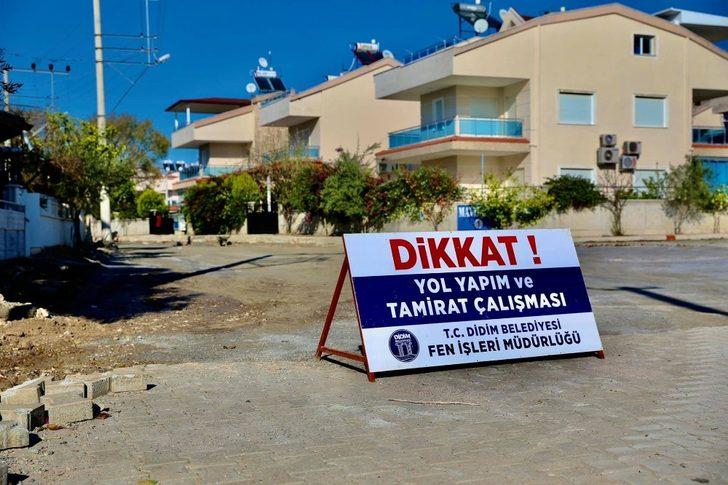 Didim’de yol yapım çalışmaları devam ediyor G3