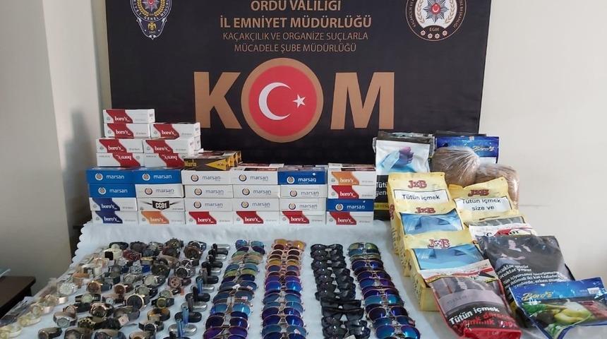 Ordu&rsquo;da ka&ccedil;ak t&uuml;t&uuml;n operasyonu