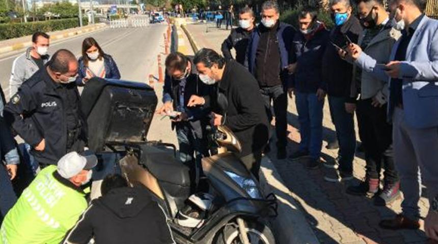 Antalya Adliyesi önünde 'şüpheli motosiklet' alarmı! 