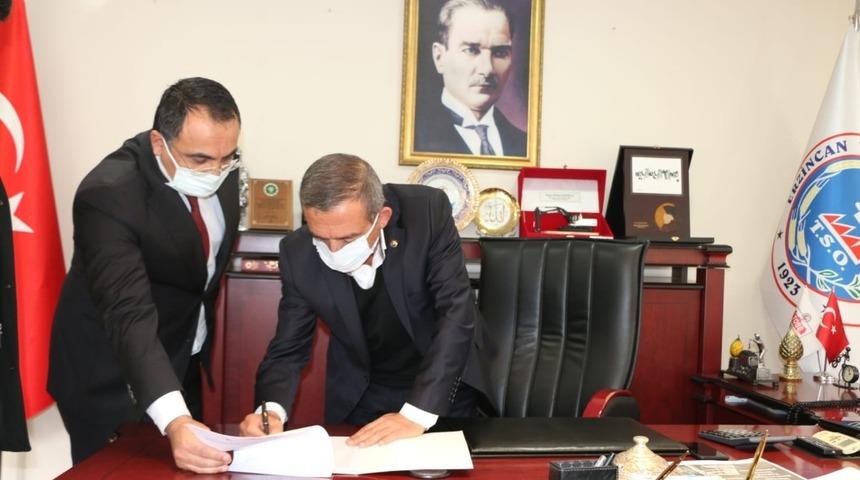 Erzincan TSO ile Ziraat Bankası arasında iş birliği protokol&uuml; imzalandı