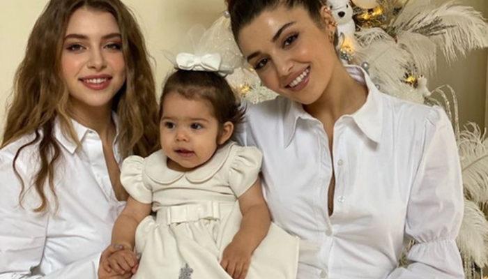 Gamze Erçel'in kızı Aylin Mavi 1 yaşında! Hande Erçel yeğeninin doğum gününü kutladı