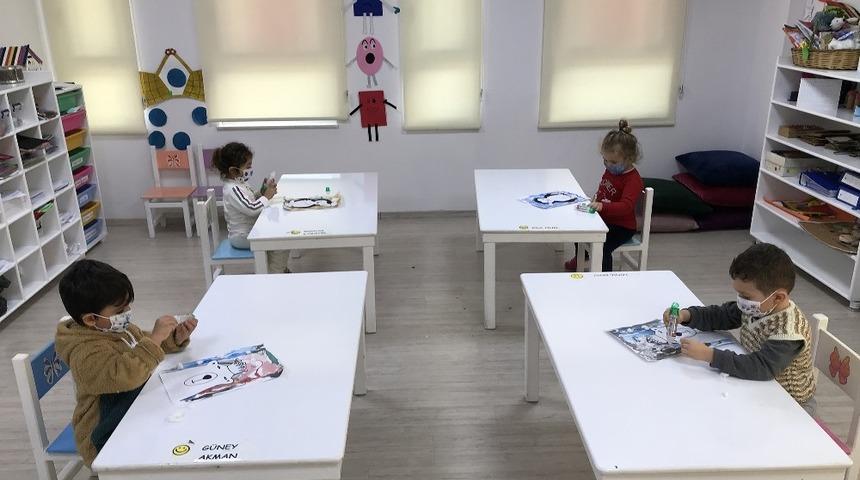 B&uuml;y&uuml;kşehir Belediyesi kreşlerinde y&uuml;z y&uuml;ze eğitim yeniden başladı