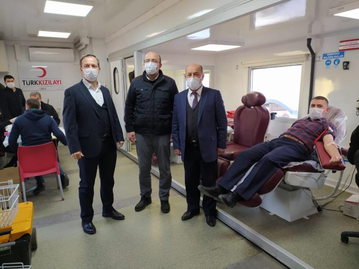 Kan bağışı kampanyasına destek