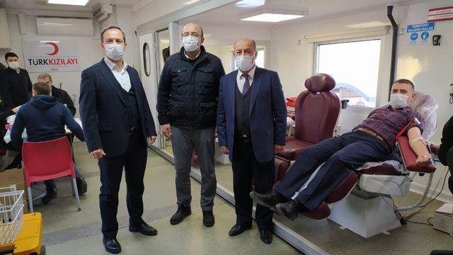 Kan bağışı kampanyasına destek