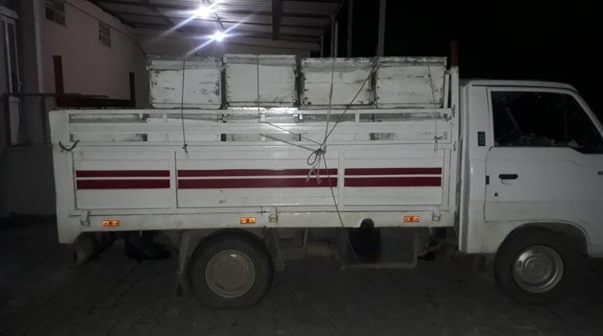 Burhaniye&rsquo;de arı hırsızı jandarmadan ka&ccedil;amadı