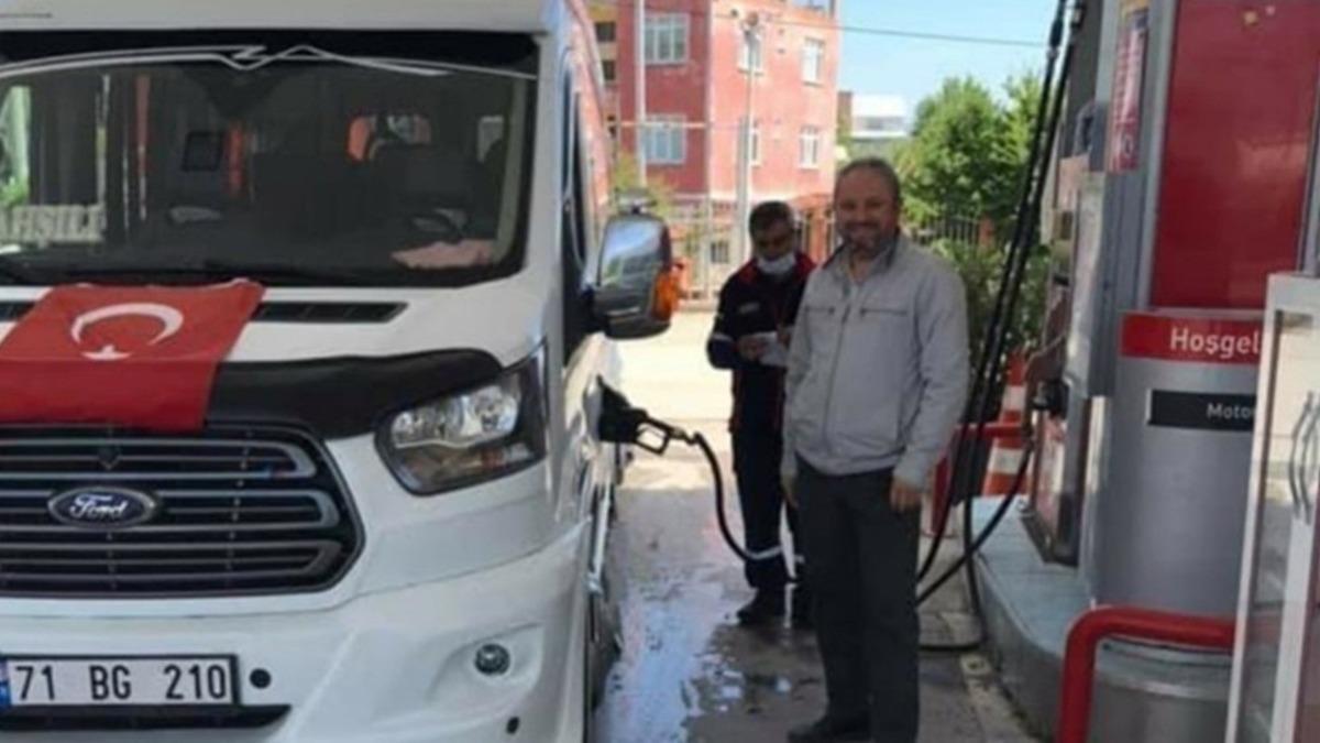 Bahşılı&rsquo;da esnafa yakıt desteği