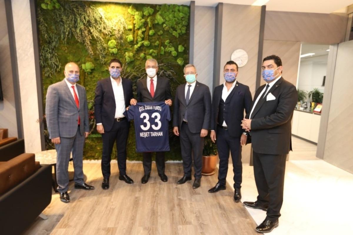 Başkan Tarhan&rsquo;dan İ&ccedil;el İdmanyurdu&rsquo;na bayraklı destek